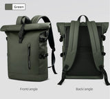 HK Expandable Travel Backpack Men Large Capacity Waterproof 15.6” Laptop Bag Hiking Rucksack Cycling Daypack Bag with USB Port