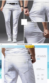Men's Slim Fit Stretch Denim Jeans | Classic Straight Cut