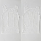 Mens Slimming Body Shaper Vest Gynecomastia Compression Shirts Tummy Control Sleeveless Undershirts Criss Cross Mesh Underwear
