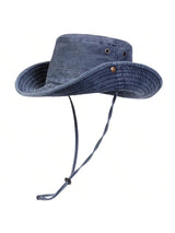 Wide-Brim Cotton Bucket Hat – Sun Protection & Style