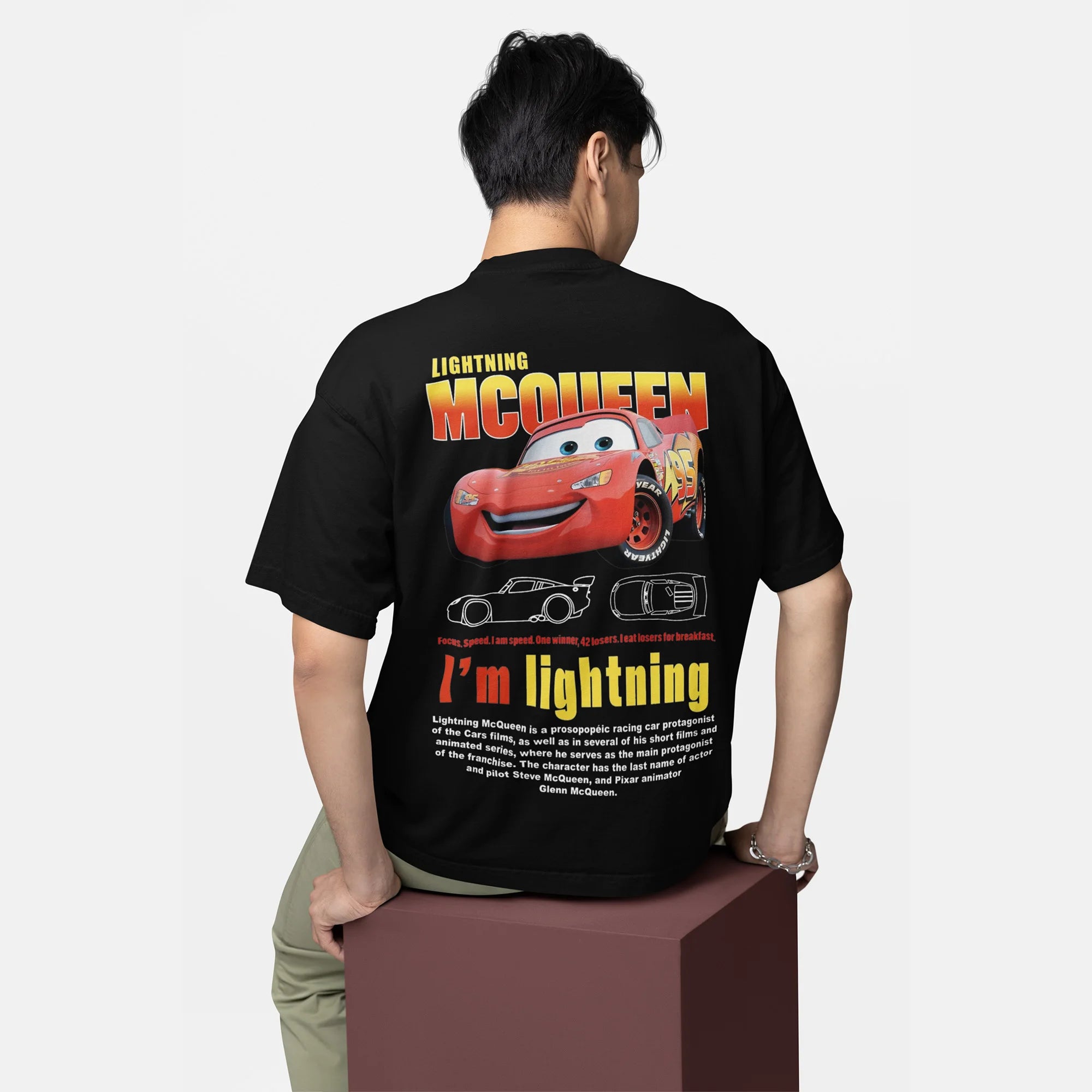 Men Sally I'm Lightning Cars T Shirts Lightning McQueen Graphic Tee