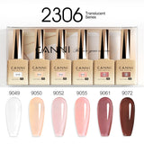 CANNI HEMA-Free Gel Polish Kit | Jelly, Nude & Rubber Base
