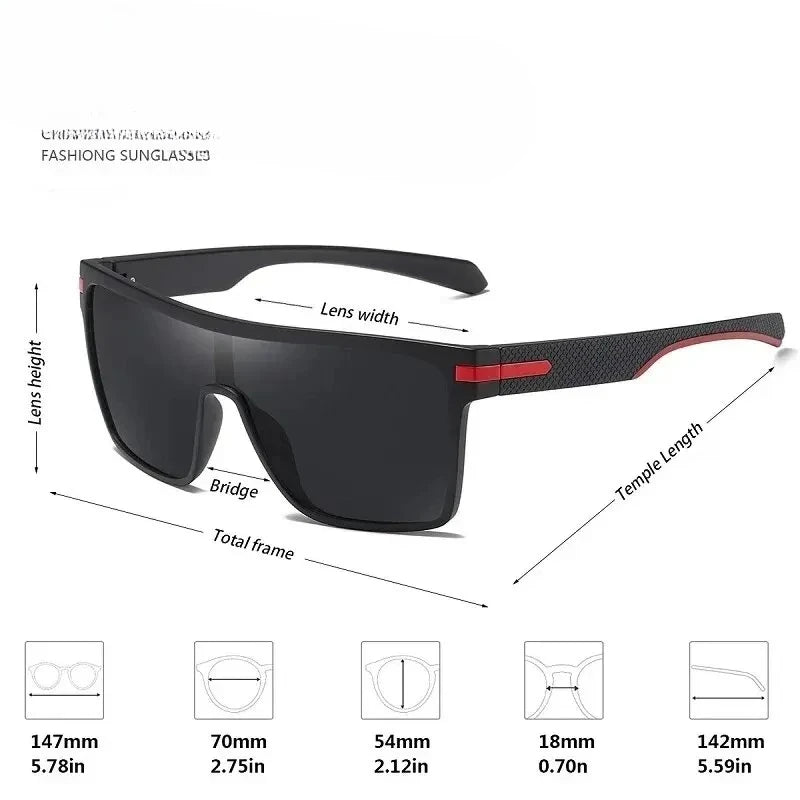 Polarized Square Sunglasses – Men & Women UV400