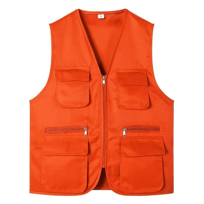 Men's Multi-Pocket Safari Vest – Lightweight All-Season Outerwear