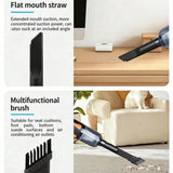 Cordless Handheld Vacuum – Blow & Suction, USB Rechargeable