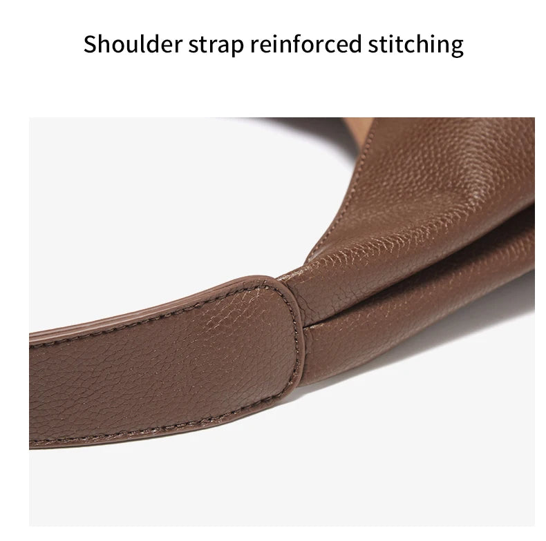 FOXER Minimalism Split Leather Women Shoulder Underarm Bag 2026 New Solid Casual Hobo Bag Female Daliy Tote Bag Purse
