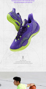 361 Degrees Team Joker Men Basketball Shoes Combat Rebound Anti-slip Wear-resistant CQT-QU!K Stable High-top Sneakers 572511105