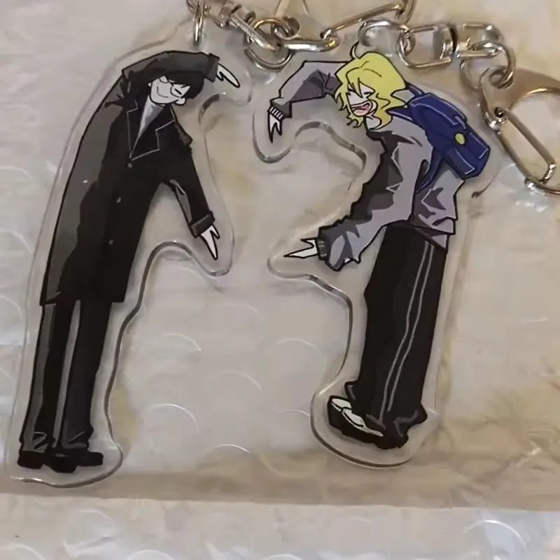 Anime Couple Acrylic Keychain Set