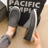 Men Flat Loafers 2025 Frosted Suede Flat Shoes Comfortable Non Slip Fashion Loafers Lightweight Trendy Outdoor Casual Shoes