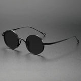 Ultra Light Pure Titanium Myopia Sunglasses Men Vintage Designer Small Round Frame Sunglasses Women Retro Luxury Brand Eyewear
