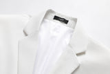 Men’s Classic Three-Piece White Business Suit