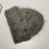 Fluffy Alpaca Wool Beanie | Women's Cozy Knit Winter Hat