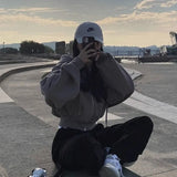 Women’s Y2K Zip-Up Crop Hoodie