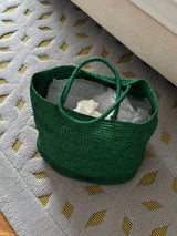 Large Handwoven Rattan Tote Bag for Women Natural Straw Beach Bag Purse Luxury Shoulder Bags Handbag Summer
