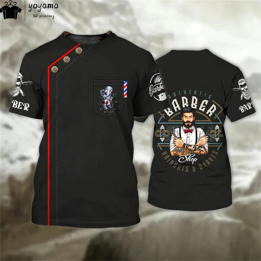 Men's 3D Print Oversized Graphic Tee | Short Sleeve