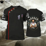 Men's 3D Print Oversized Graphic Tee | Short Sleeve