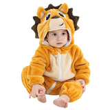 Plush Hooded Baby Winter Romper