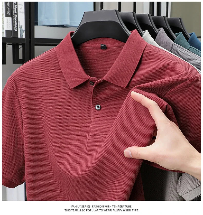 Men's Premium Cotton Polo Shirt – 19 Colors
