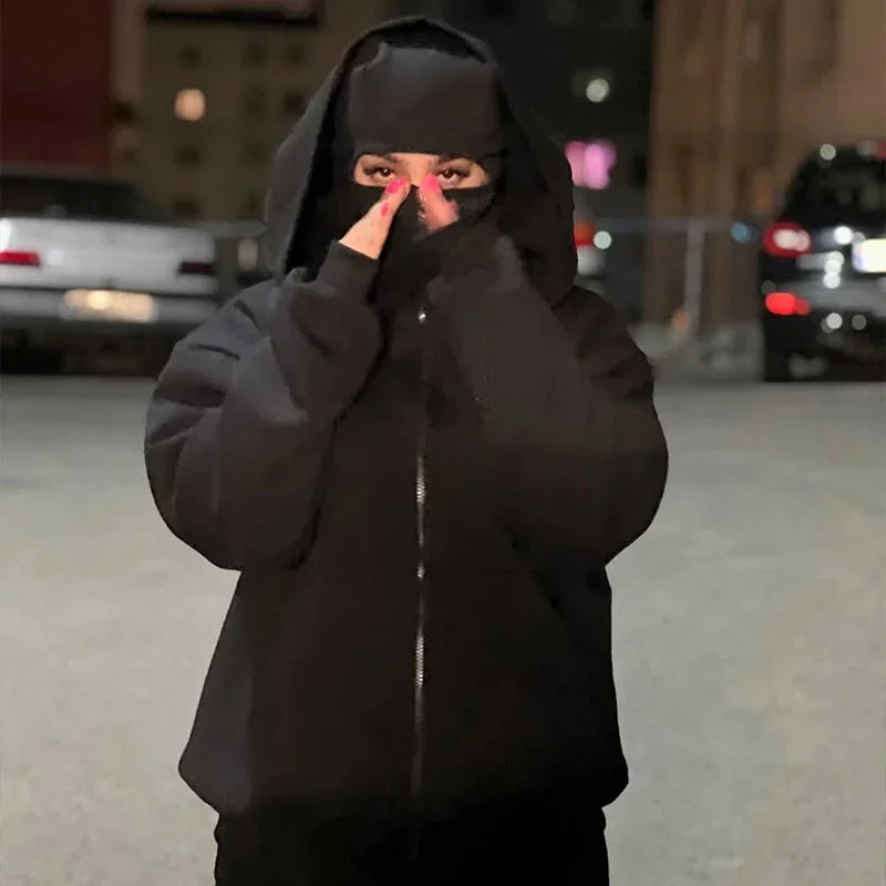 Minimalist Hooded Zip Sweatshirt