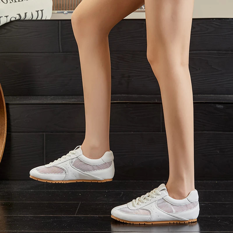 AIYUQI Women's Mesh Flat Sneakers – Elegant Summer Style
