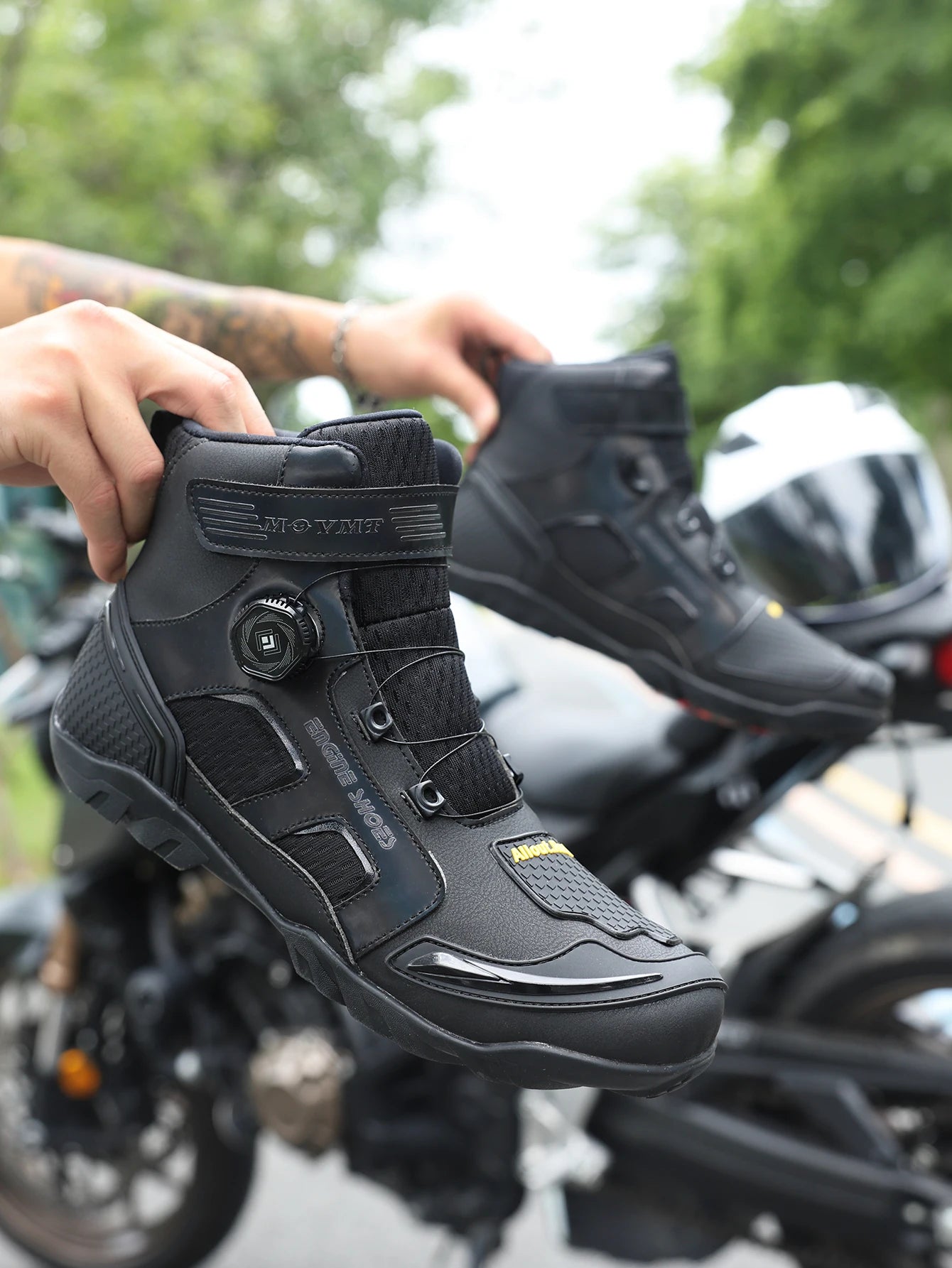 Motorcycle Riding Men Boots Waterproof Motocross Cycling Shoes Off-Road Motorbike Racing Anti-drop Breathable Equipment Sof