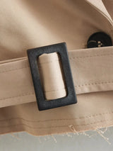 Belted Cropped Trench Jacket