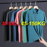 Men's Plus Size Ice Silk Polo Shirt – Quick Dry