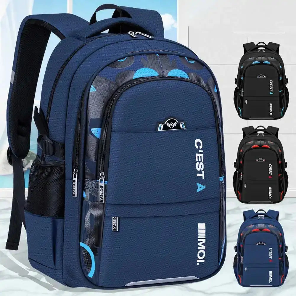 Premium USA-Designed Waterproof Primary School Backpack for Boys & Teenagers