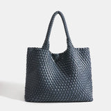 Designer Knitting Fashion Ladies Handbags And PU leather Large-capacity Women's single-shoulder bag Beach Travel Bags