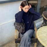 Urban Stand-Collar Woolen Coat