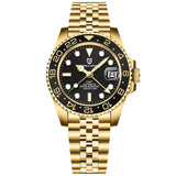 PAGANI DESIGN 2025 40MM GMT Mechanical Wristwatch Sapphire Ceramic Bezel  Automatic Watch Stainless Steel 100M Waterproof Watch