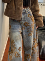 Women's High-Waist Wide-Leg Vintage Jeans