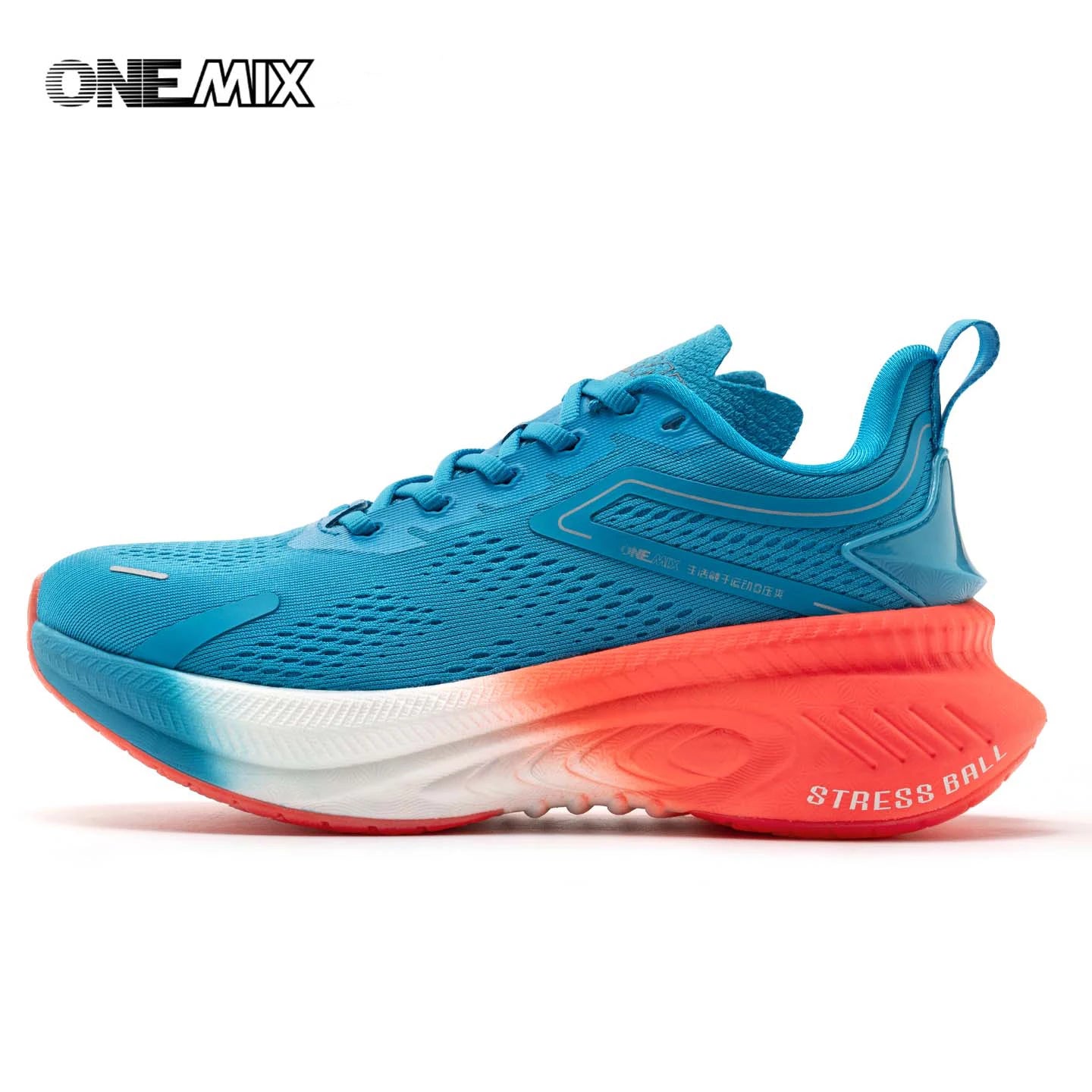 ONEMIX Men Summer Breathable Running Shoes Lightweight Cool Athletic Sneakers Elastic Cushion Outdoor Jogging Daily Sports shoes