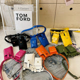Designer Women Waist Bag 2024 summer Belt bag Phone Pack Trend Candy color Leather Shoulder Crossbody Chest Bags Lady Fanny Pack