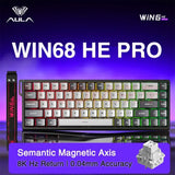 AULA WIN60 WIN68 HE Magnetic Keyboards Esports Rapid Trigger 8K Return RGB Hotswap Wired Gaming Mechanical Keyboard for Pc Gamer
