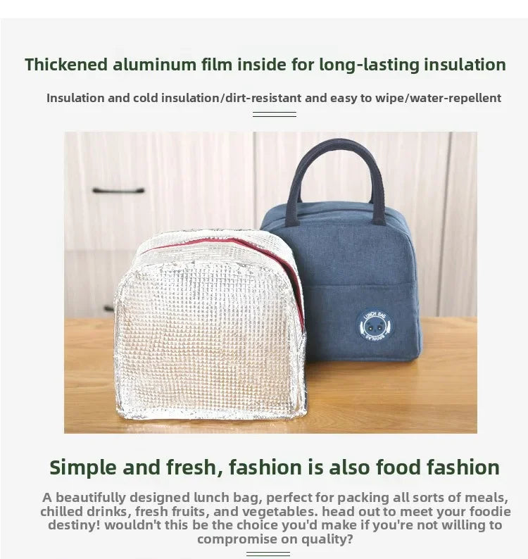 Insulated Lunch Bag Insulation Bento Pack for Men Women BPA Free Leakproof Food Container Carrier with Handle