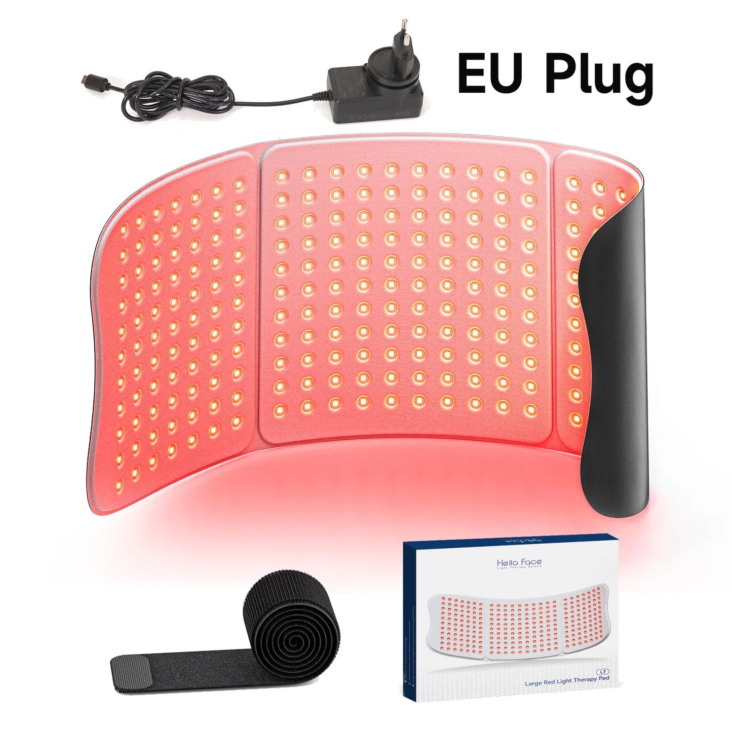 Upgraded Hello Face L7 Large Red Light Therapy Mat 792pcs LEDs 660 & 850nm Infrared Light Therapy Pad For Full Body Pain Relief