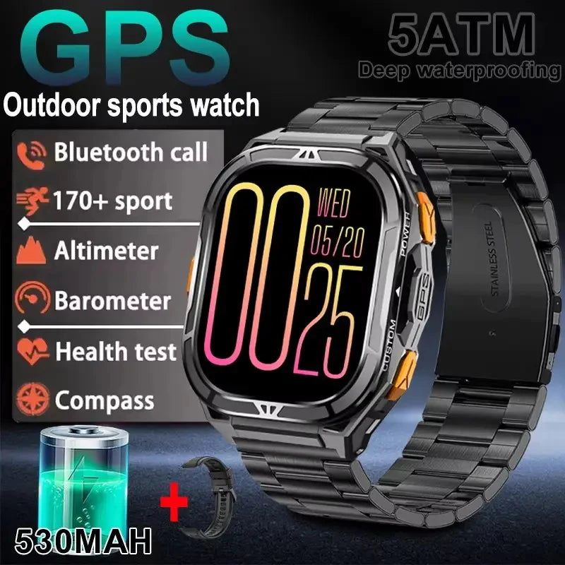 Elite AMOLED Smartwatch | Real GPS & 5 ATM Waterproof