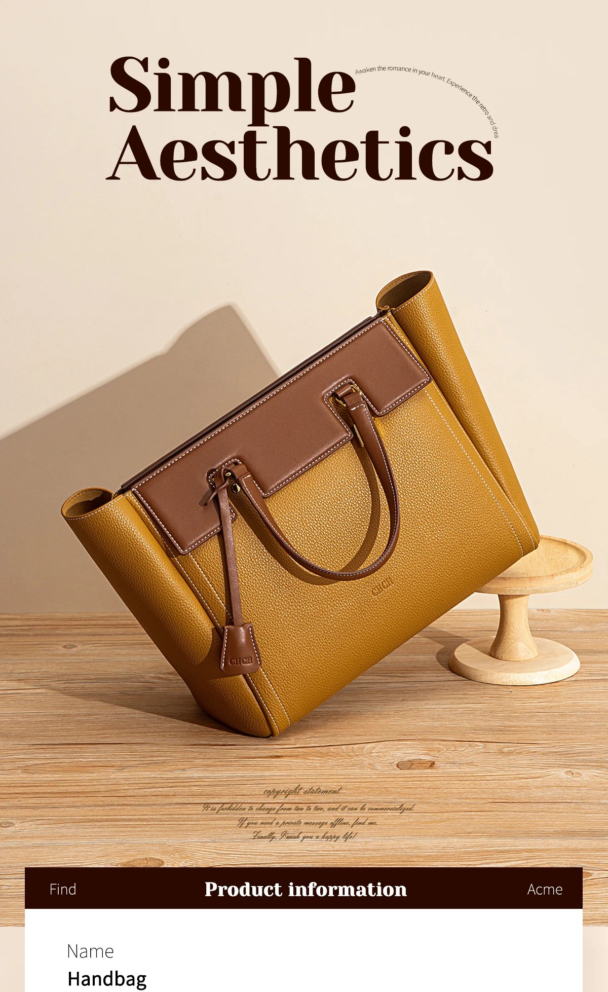 C-H Tote Bag Green New High Quality Handbag Soft Leather Woman Bags Girls Street