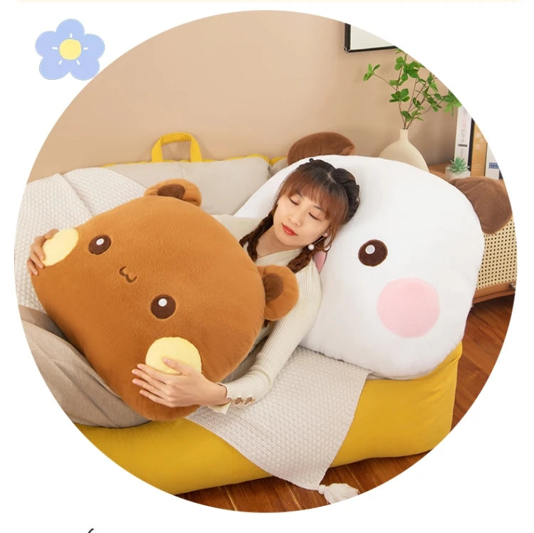 Hot 35/60/80cm Kawaii Bubu Dudu Panda Mitao Cat Plush Doll Plush Pillows Couple Gifts Cushions Cute Dolls For Girl And Boy Gift
