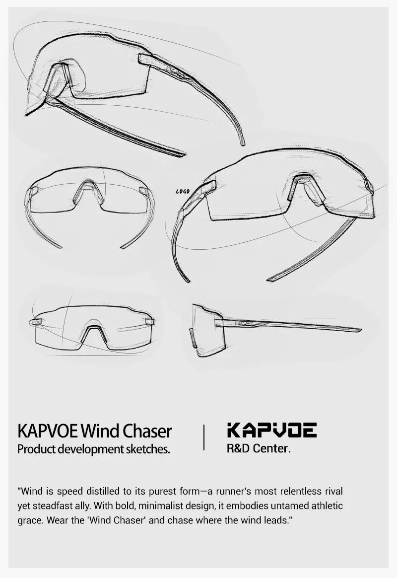 Kapvoe Fashion Sunglasses for Men Photochromic Runnning Glasses Light-Weight Cycling Glasses Bike Women UV400 Hiking Eyewear