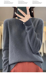 Women's Merino Wool Crew Neck Sweater
