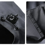 Men’s Hooded Rain Jacket with Detachable Hood