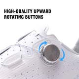 Santic Men Cycling Shoes Carbon Fiber Outsole Road Bike Shoes Women Breathable ATOP Reel Knob Lacing System WZS24043