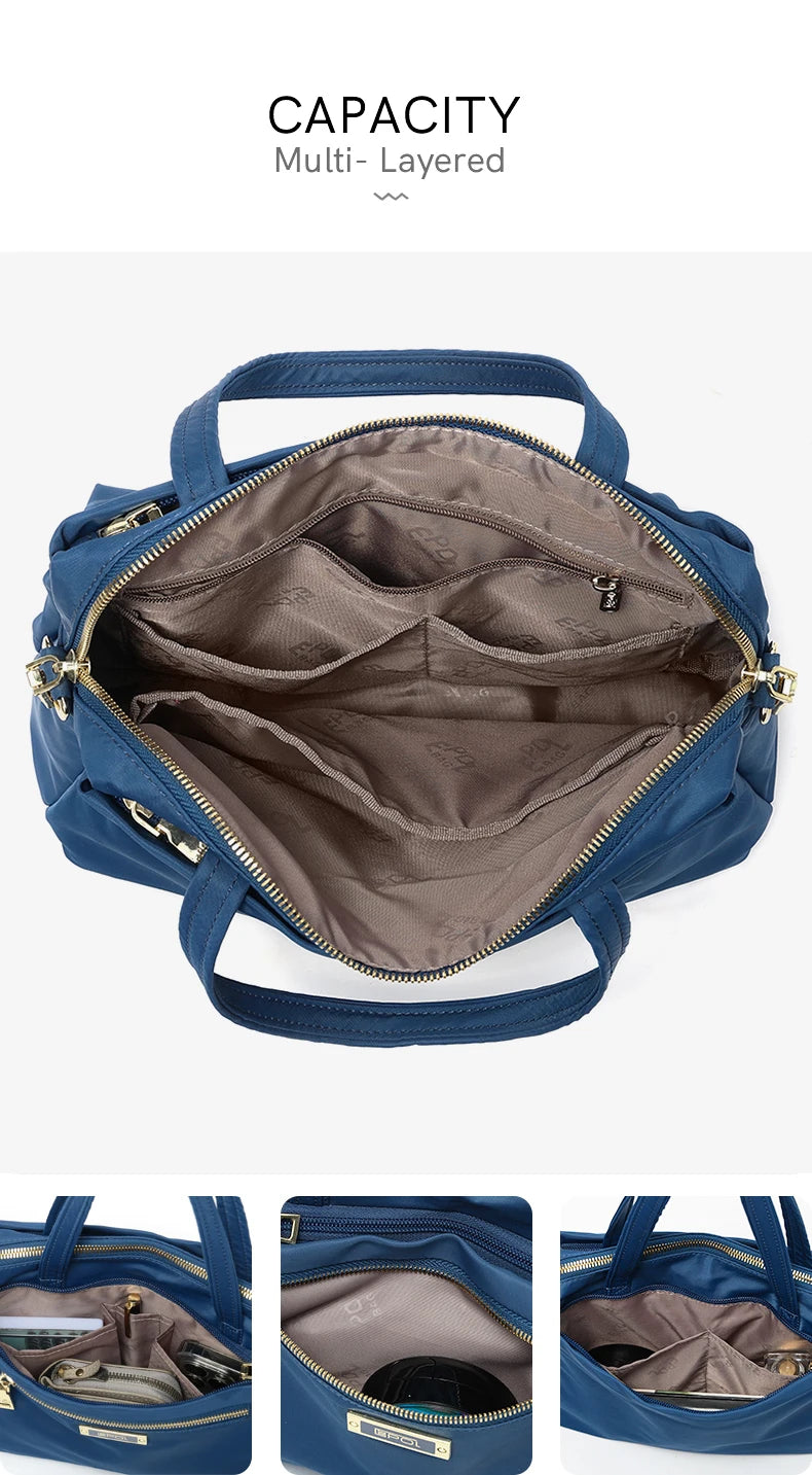 EPOL Large Capacity Women's Handbags Fabric High Quality Fashion Shoulder Bags Multiple Pockets Casual Waterproof Tote Bags 7253