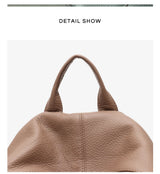 Natural Cowhide Backpack for Women&men Minimalist Design Casual Daily Versatile College Students' Shoulder Bags Travel Knapsack