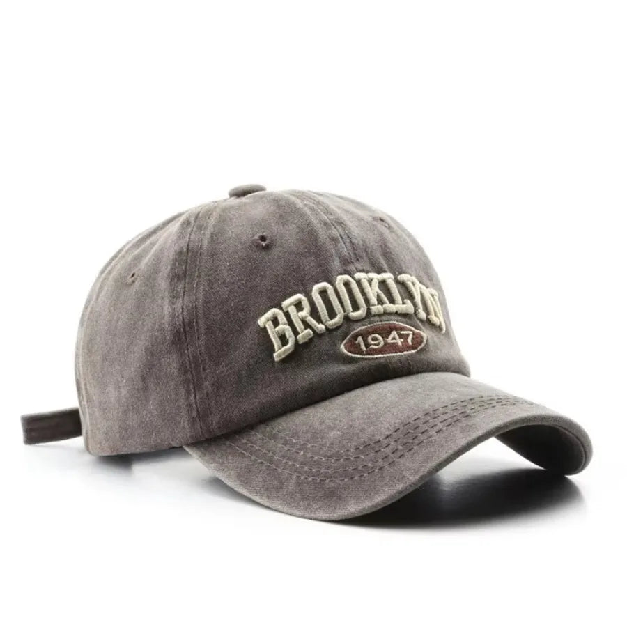 Retro Brooklyn Letter Embroidery Baseball Cap