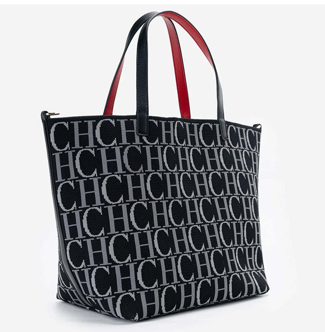 CH Ladies Brand Fashion Alphabet Print Large Capacity Handbag 2026 New Style Elegant Casual Travel High Quality Hand