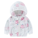 Children's Sunscreen Clothing Jacket Summer New Boys Little Girls Thin Coat Kids Outdoor Breathable Clothes