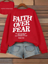Faith Over Fear Fleece Hoodie